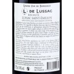 Vin rouge a. o. p. lussac - saint - émilion l de lussac - la bouteille Vin rouge a. o. p. lussac - saint - émilion l de lussac - la bouteille