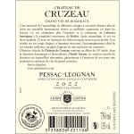 Vin rouge a. o. p. pessac - leognan chateau de cruzeau - la bouteille