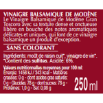 Vinaigre balsamique toscoro - la bouteille de 250 ml
