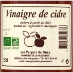 Vinaigre bio de cidre les vergers de ducy - la bouteille de 75cl Vinaigre bio de cidre les vergers de ducy - la bouteille de 75cl
