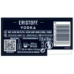 Vodka premium 100% pur grain eristoff - la bouteille de 70 cl