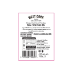 Whisky single malt irish rum cask finished 43% west cork - la bouteille de 70cl