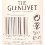 Whisky single malt scotch founder's the glenlivet - la bouteille de 70cl