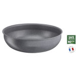 Wok 26cm aluminium revtement anti - adhsif tous feux dont induction poigne amovible ingenio natural ...