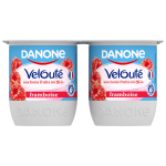 Yaourts framboise brassé veloute fruix - les 4 pots de 125g Yaourts framboise brassé veloute fruix - les 4 pots de 125g