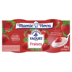 Yaourts gourmand fraise mamie nova - les 2 pots de 150g Yaourts gourmand fraise mamie nova - les 2 pots de 150g