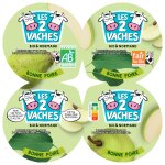 Yaourts  la poire sucr bio les 2 vaches - les 4 pots de 115g