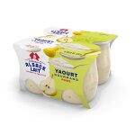 Yaourts sucr  la poire, aromatis alsace lait - les 4 pots de 125g