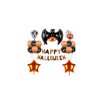 18pcs halloween bat ballon en aluminium dcoration fantme festival set, chauve - souris citrouille