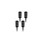 2 pcs panier de fleurs creuses pour la d�coration de la cour de la pierre tombale, 4pcs