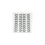 20 paires de faux cils 3d dramatiques en vison naturel fait main, type b