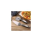2pcs cuisine acier inoxydable pizza wheel cutter shovel set