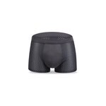 3 packs de caleons pour hommes ice silk mesh breathable underwear, gris fonc / l