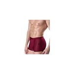 3 packs de caleons pour hommes ice silk mesh breathable underwear, rouge vin / l
