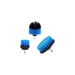 3pcs / set combo combo electric drill scrubber brush kit for cleaning kitchen bathroom, bleu