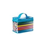 42 pcs eponge flexible twist hair fring rods rollers curler (en anglais), bleu