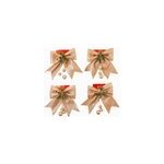 4pcs / set n ud de noel d�coration de l'arbre de no�l accessoires d'emballage de cadeaux, or rose