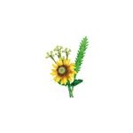 5 pcs diy 3d fleur jouet puzzle creative bouquet de fleurs blocs, tournesol 5 pcs diy 3d fleur jouet puzzle creative bouquet de fleurs blocs, tournesol