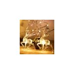 6 mtres de guirlandes lumineuses 40 led pour renne de nol, blanc chaud