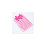 A5 office & school unicorn silicone handbook fashion push bubbles notebook, rose