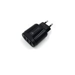 Adaptateur de tte de chargement rapide usb pour tlphone portable  3 ports, noir