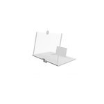 Amplificateur d'�cran 3d pour t�l�phone portable avec support en verre, blanc
