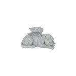 Ange endormi chien chat statue résine décoration extérieure jardin, chien Ange endormi chien chat statue résine décoration extérieure jardin, chien