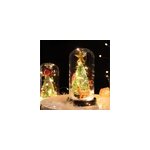 Arbre de noël led luminescent dôme en verre fawn santa claus crafts, a Arbre de noël led luminescent dôme en verre fawn santa claus crafts, a
