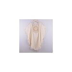 Bikini d'�t� pour femmes tuniques en crochet � franges robe de chambre cover - ups, abricot