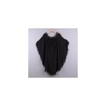 Bikini d'été pour femmes tuniques en crochet à franges robe de chambre cover - ups, noir Bikini d'été pour femmes tuniques en crochet à franges robe de chambre cover - ups, noir