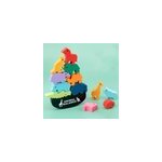 Blocs de construction en bois animal balance puzzle game toys, monde animal