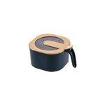 Bote  pices de cuisine anti - poussire  4 grilles avec couvercle transparent, bleu