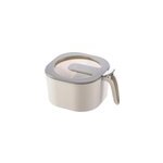 Bote  pices de cuisine anti - poussire  4 grilles avec couvercle transparent, gris