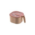 Bote  pices de cuisine anti - poussire  4 grilles avec couvercle transparent, rose corail