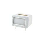 Bote  mouchoirs tv porte - papier de bureau distributeur rangement, blanc