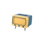 Bote  mouchoirs tv porte - papier de bureau distributeur rangement, bleu