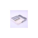 Bote d'organisation de vaisselle pour table de cuisine  cloison amovible, gris