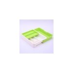 Bote d'organisation de vaisselle pour table de cuisine  cloison amovible, vert