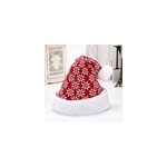 Bonnet de nol tricot en forme de flocon de neige, hiver, adulte et enfant, flocons de neige rouge et ...