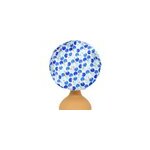 Bonnet de nuit cartoon pour bb et enfants turban lastique mignon, bleu clair
