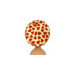 Bonnet de nuit cartoon pour bb et enfants turban lastique mignon, rouge