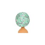 Bonnet de nuit cartoon pour bb et enfants turban lastique mignon, vert