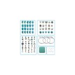 Bracelet à faire soi - même faisant un coffret cadeau de bracelet créatif pour les filles, bleu Bracelet à faire soi - même faisant un coffret cadeau de bracelet créatif pour les filles, bleu