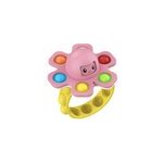 Bracelet jouet sensoriel simple dimple bubble spinning octopus, rose
