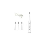 Brosse  dents electrique rechargeable etanche sonique 5 modes, blanc