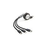 Câble de charge usb rétractable 3 - en - 1 cordon de charge pour téléphones cellulaires et tablettes, ... Câble de charge usb rétractable 3 - en - 1 cordon de charge pour téléphones cellulaires et tablettes, ...
