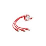 Câble de charge usb rétractable 3 - en - 1 cordon de charge pour téléphones cellulaires et tablettes, ... Câble de charge usb rétractable 3 - en - 1 cordon de charge pour téléphones cellulaires et tablettes, ...