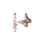 Carillons  vent de jardin en mtal rtro papillon flamant colibri ange, papillon