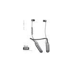 Casque d'coute bluetooth stro pour tlphone intelligent (neckband), noir
