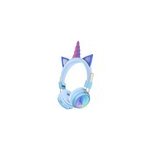 Casque d'�coute sans fil bluetooth ah - 902a avec licorne cr�ative et mignonne, bleu